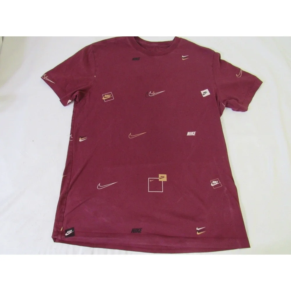 Nike Tee 100%‎ Cotton All Over Short Sleeve T-Shirt Men's M
